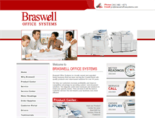 Tablet Screenshot of braswellofficesystems.com